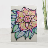 元の芸術のメッセージカード、w/Standardの白の封筒 カード (正面)