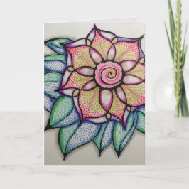 元の芸術のメッセージカード、w/Standardの白の封筒 カード