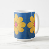 元の芸術は私を愛します私をないデイジー愛します コーヒーマグカップ (正面右)