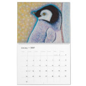 元の芸術-動物および景色のカレンダー カレンダー (1月 2027)