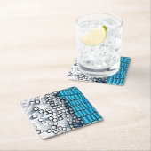 元の芸術: "比較しますステレオタイプ"を スクエアペーパーコースター (インサイチュ)