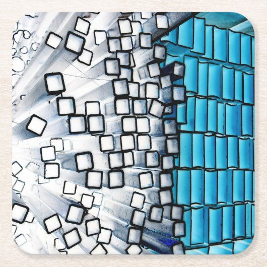 元の芸術: "比較しますステレオタイプ"を スクエアペーパーコースター (正面)