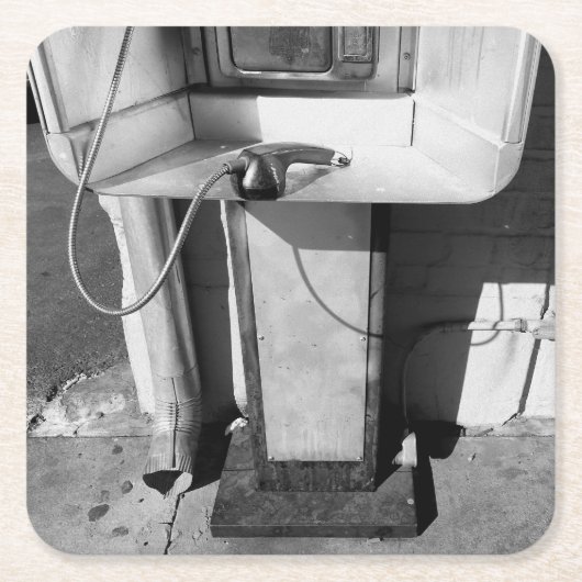 元の芸術: "無視デフォルトで" スクエアペーパーコースター (正面)