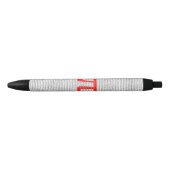 元の赤い数pi日の数学記号 黒ボールペン (正面)