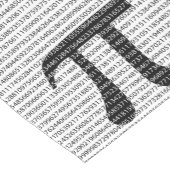 元の黒い数pi日の数学記号 ショートテーブルランナー (コーナー)