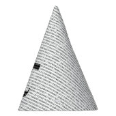 元の黒い数pi日の数学記号 パーティーハット (右)