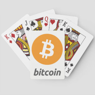 元のBitcoinのロゴの記号のトランプ トランプ