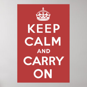 元のKeep Calm and Carry Onポスター ポスター