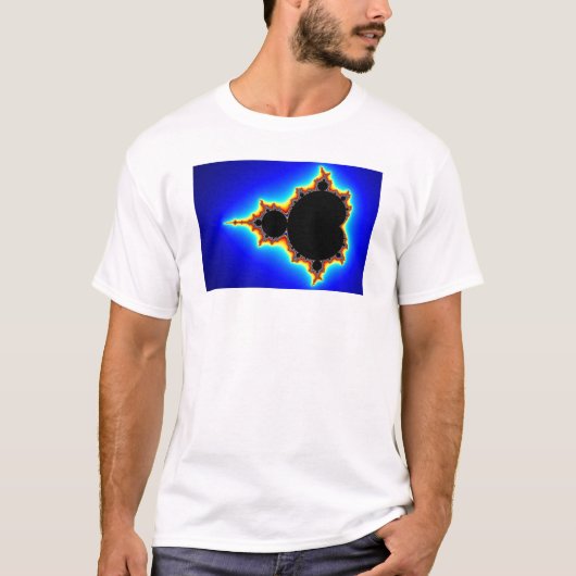 元のMandelbrotは03を-フラクタル置きました Tシャツ (正面)