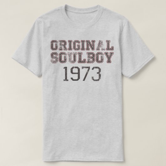 元のSoulboyの1973年の精神の音楽ファンのレトロのTシャツ Tシャツ (デザイン正面)