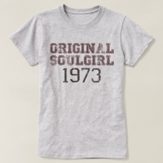 元のSoulgirl 1973のレトロの精神の音楽ファンのティー Tシャツ