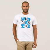 元のwinmasterのタイポグラフィのTシャツ Tシャツ (正面フル)
