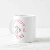 元は結婚していたが今はより幸せ Funny コーヒーマグカップ (正面左)
