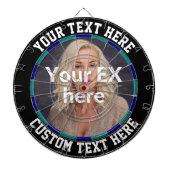 元ガールフレンド妻ボーイフレンド別れストレスレリーフ、 浮き彫り ダーツボード (正面)