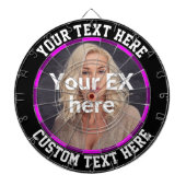 元ガールフレンド妻ボーイフレンド別れストレスレリーフ、 浮き彫り ダーツボード (正面)