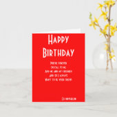 元ボーイフレンドはまだ友達の誕生日カード カード (黄色い花)