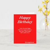 元ボーイフレンド誕生日カード カード (黄色い花)