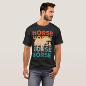 元モルモン+タピール+馬+LDS+レトロ+元モルモン馬 Tシャツ (正面フル)