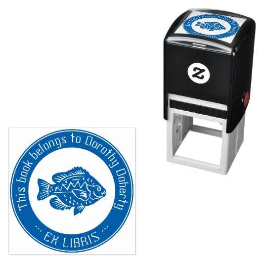 元天秤座 |かわいい魚 セルフインキングスタンプ (インサイチュ)