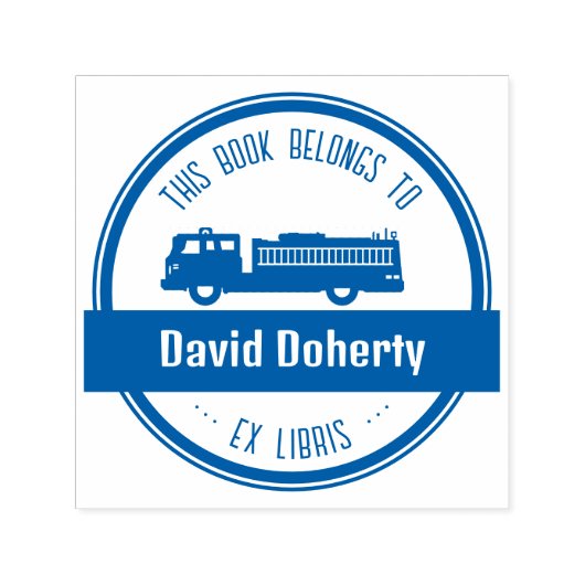 元天秤座 |消防士 セルフインキングスタンプ (デザイン)