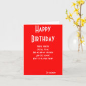 元夫はまだ友人の誕生日カード カード (黄色い花)