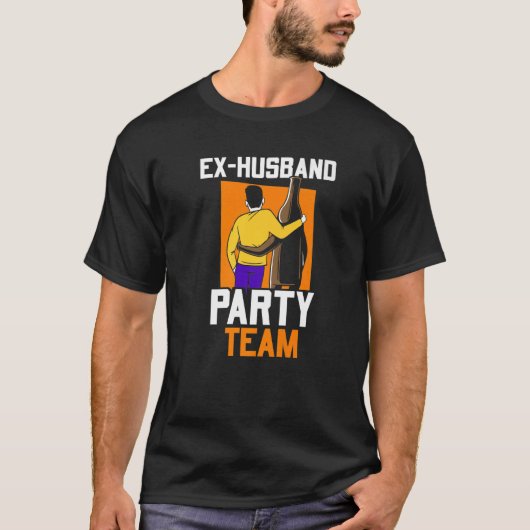 元夫パーティーチーム離婚男性の元夫ディバー Tシャツ (正面)