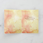 元夫誕生日カリフォルニアウズルバード カード (内部)