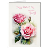 元妻マザーズ日バラ絵を描水色 (正面)