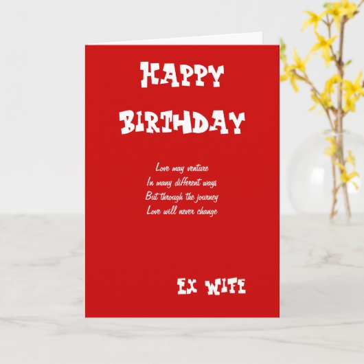 元妻誕生日カード カード (黄色い花)