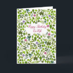 元妻誕生日散乱離れカード カード<br><div class="desc">元妻の誕生日カード。誕生日の願いを送る素敵なカード。ハッピーバースデーを言うカードに散らばった離れ花と。素敵な女性のための珍しいカード。</div>