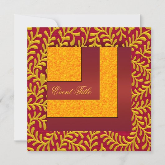 元日パーティの招待状 招待状 (正面)