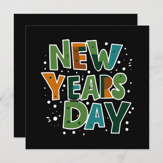 元日 招待状 (正面/裏面)