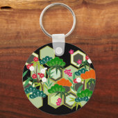 元旦ジャパン日本のスタイル キーホルダー (正面)