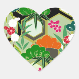 元旦ジャパン日本のスタイル ハートシール