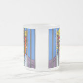 元服飾ガラスのマグでトランプ、10オズ フロストグラスマグカップ (中央)