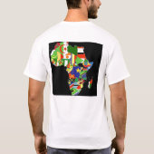 元来、アフリカ人は、タンザニア生まれます Tシャツ (裏面)