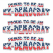 元民主誇りを持った志国になる シール (正面)