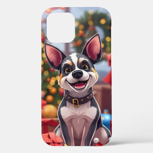 🐶 元気いっぱいのかわいい犬のイラスト ✨ 遊び心あふれる子犬 Case-Mate iPhoneケース (裏面)