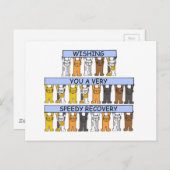 元気いっぱいの猫漫画 ポストカード (正面/裏面)