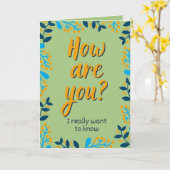 元気か?お考える前の カード (黄色い花)