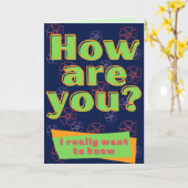 元気か？お考える前の カード (黄色い花)