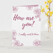 元気か?お考える前の カード (黄色い花)