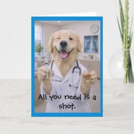 元気が出るショットを Get Well カード T-1