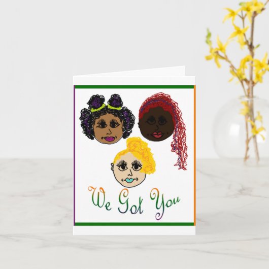 元気が出る挨拶 カード (黄色い花)