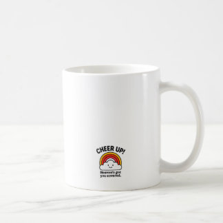 元気が出る虹の雲のモチベーションマグカップ コーヒーマグカップ