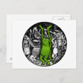 元気づけるカエル ポストカード (正面/裏面)