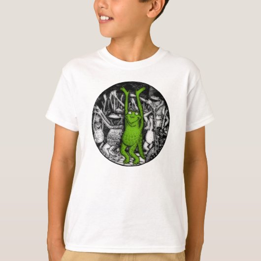 元気づけるカエル Tシャツ (正面)
