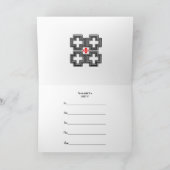 元気づける群集を持つ第44パーティの招待状 招待状 (内部)