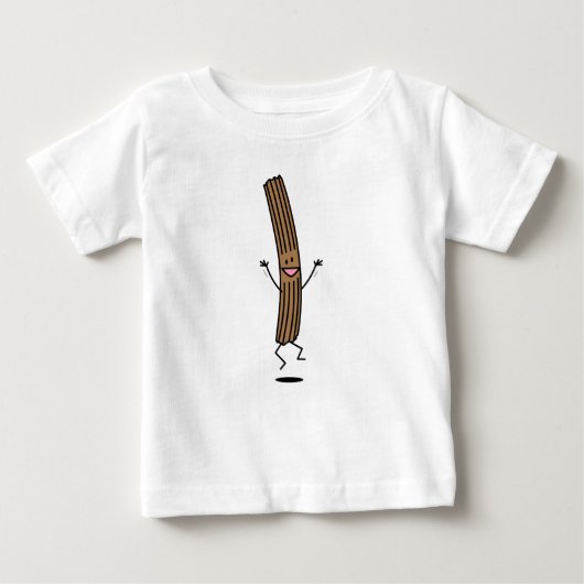 元気づける跳躍のChurro ベビーTシャツ (正面)