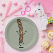 元気づける跳躍のChurro ペーパープレート (パーティー)